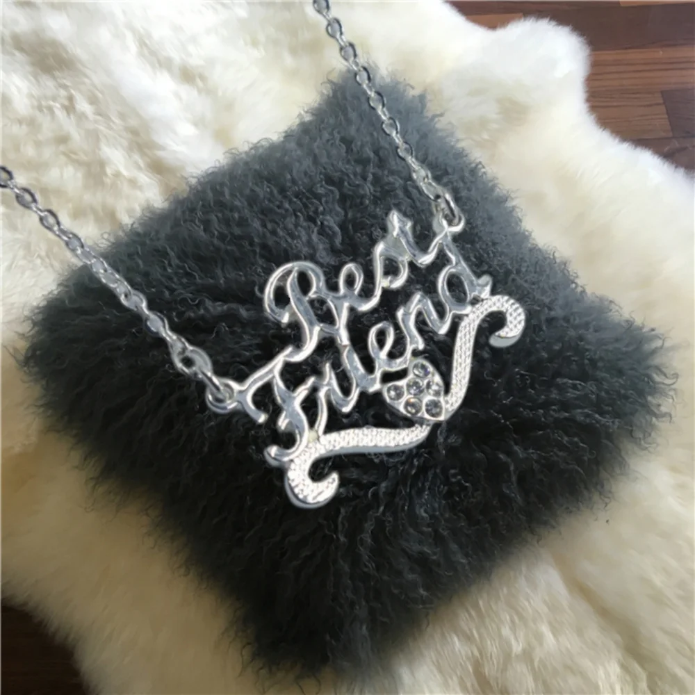🙋 10/$20. BEST FRIEND Silver Tone Necklace